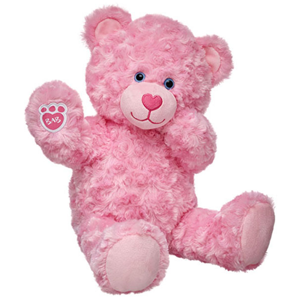 pink build a bear teddy